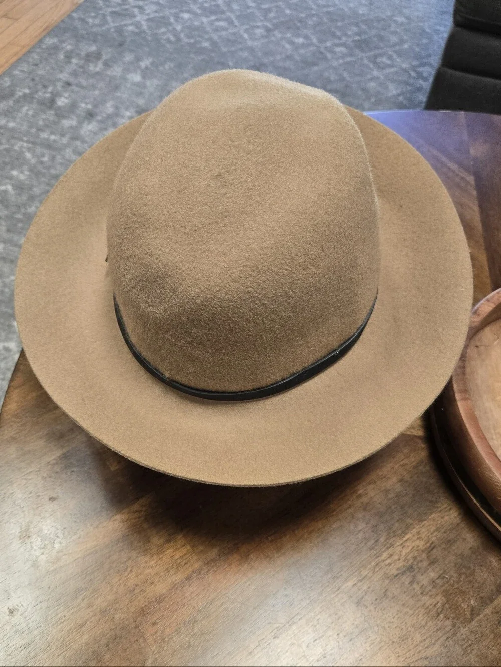 C.C Exclusives Women’s Fedora Hat 100% Wool Brown Wide Brim Casual Accessory